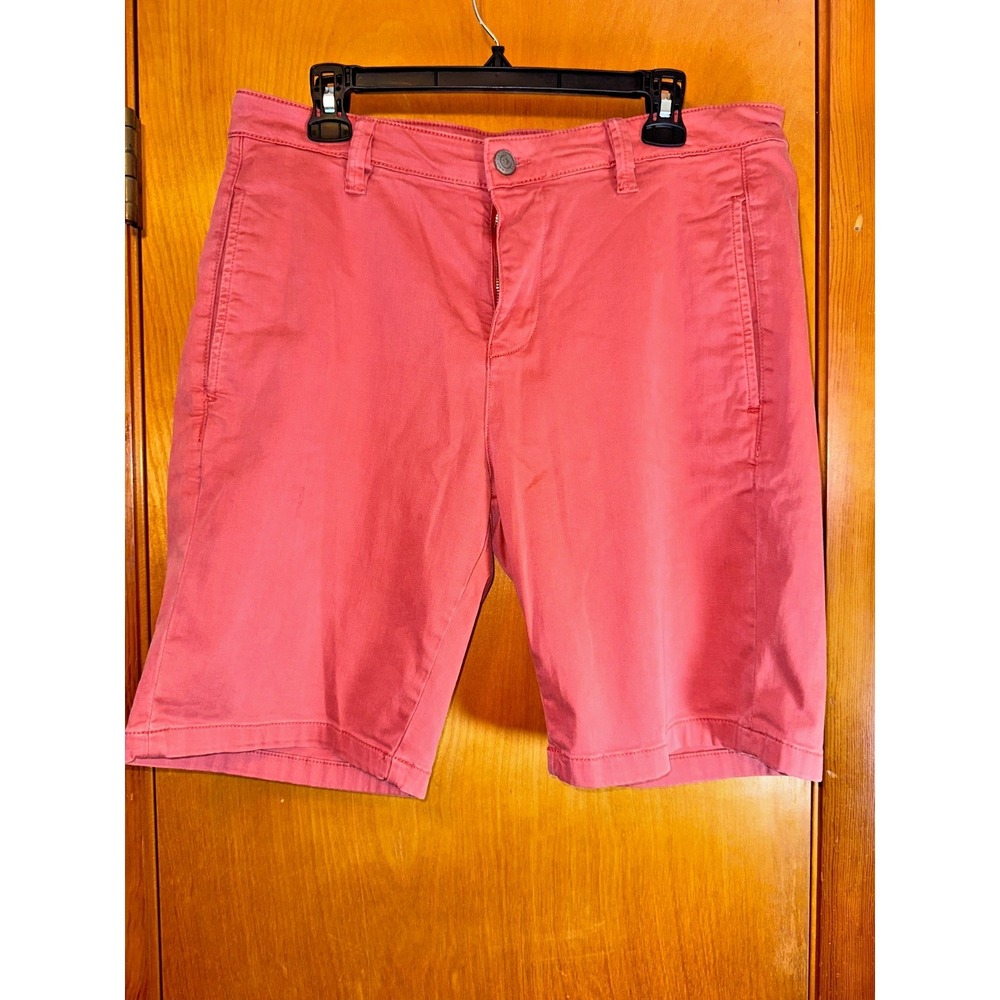 Mavi Mens Jacob Coral Salmon Peach Orange Casual Chino Shorts Size 33